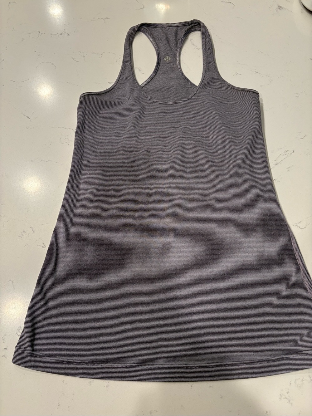 lululemon Women's Racerback Tank Top - Heather Purple Charcoal- Size 6